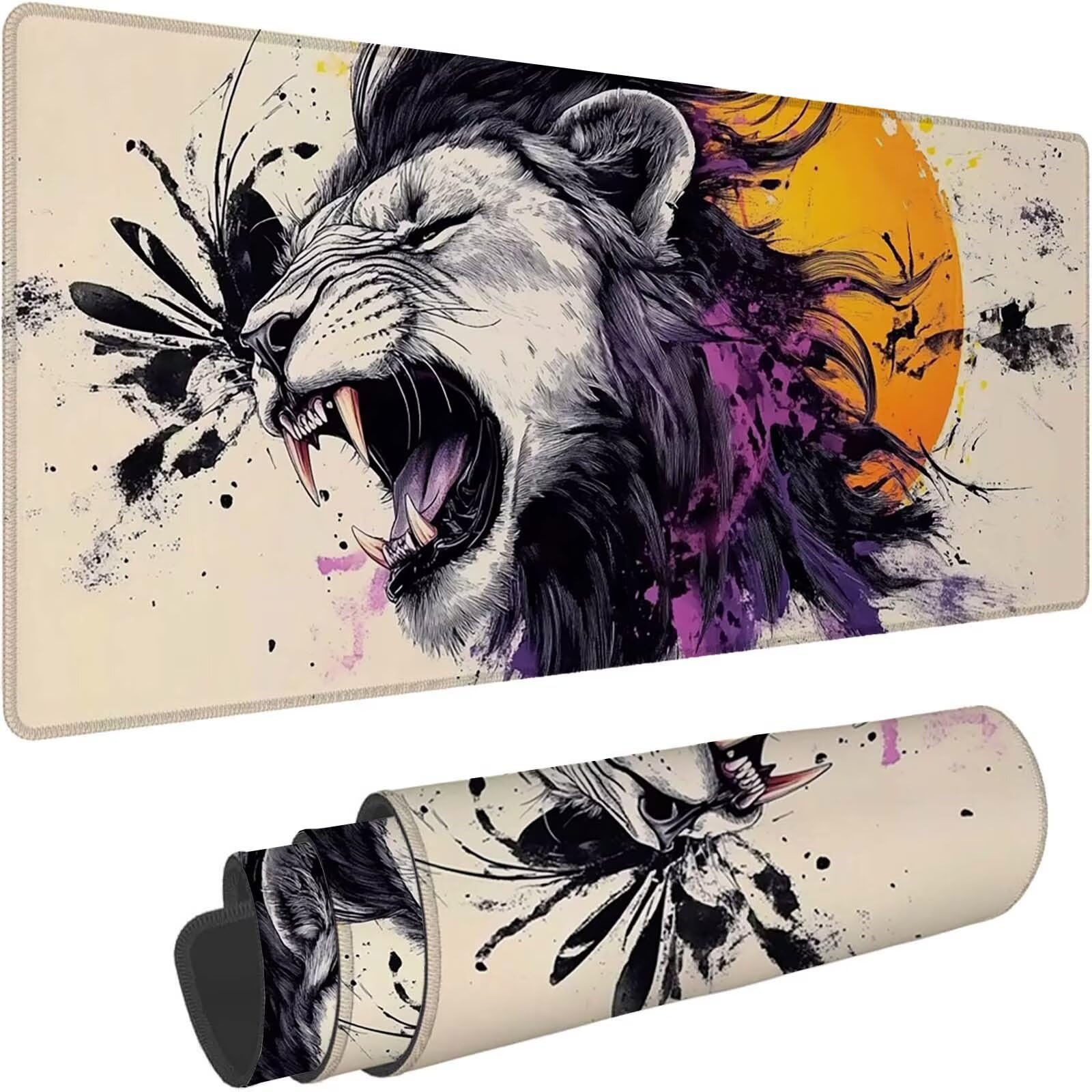 Tapis de Souris - 1000x500x3mm, Tapis Souris d'Ordinateur, Blanc 0-z23