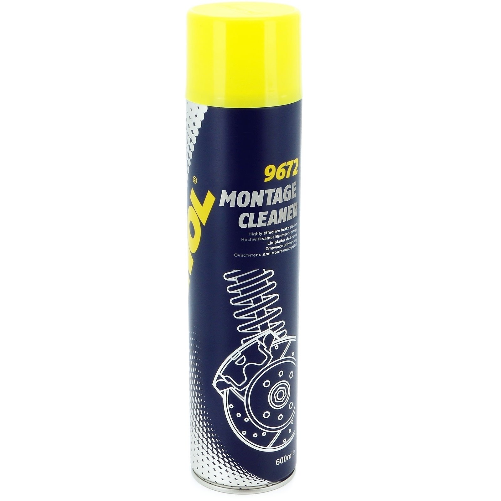 Mannol® 48 x Freno limpiador 600 ml montaje Cleaner de metal notebook limpiador montaje limpiador desengrasante