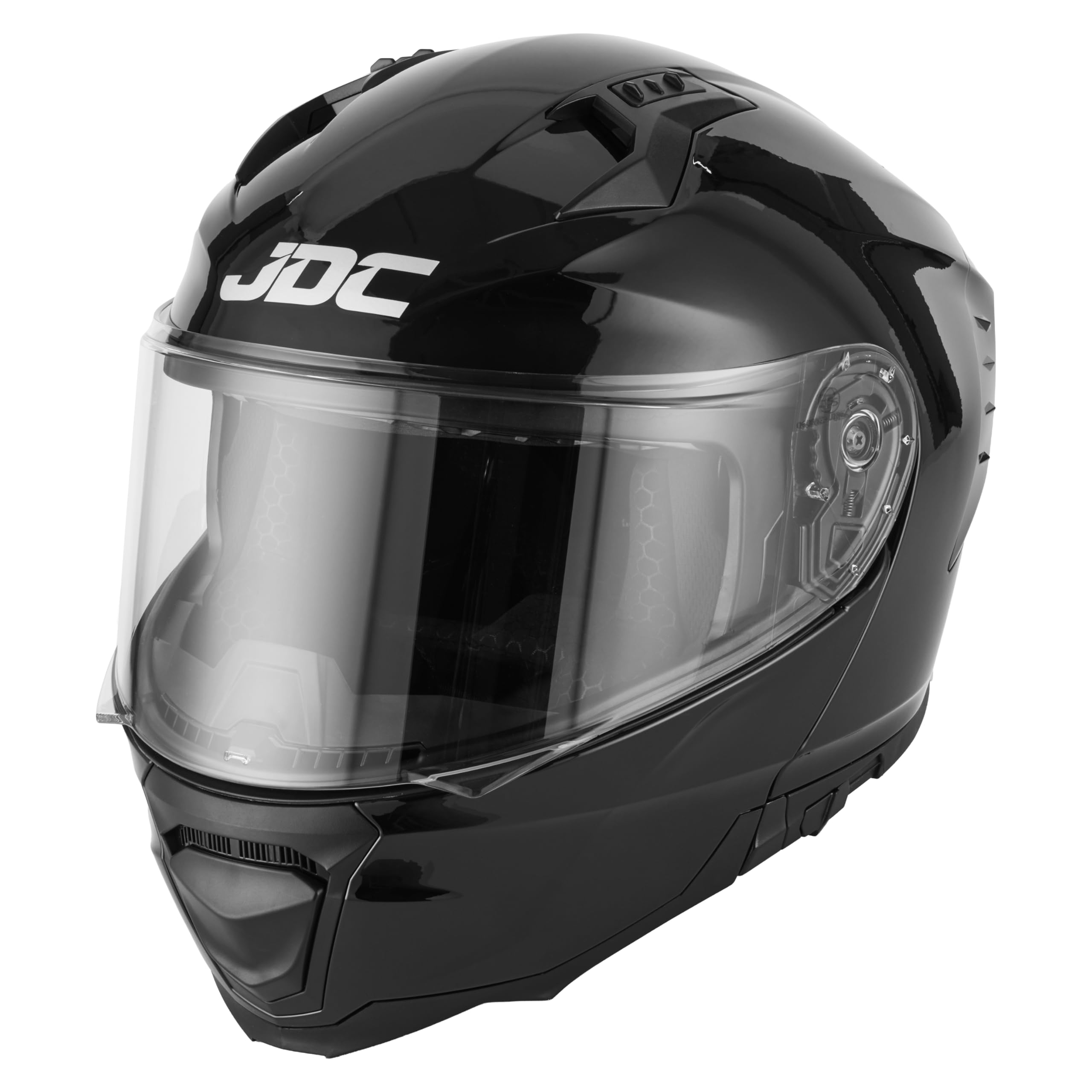 JDC Casco de Moto Integral Frente Abatible Modular - Doble Visera Retráctil ECE 22.06 - Lynx