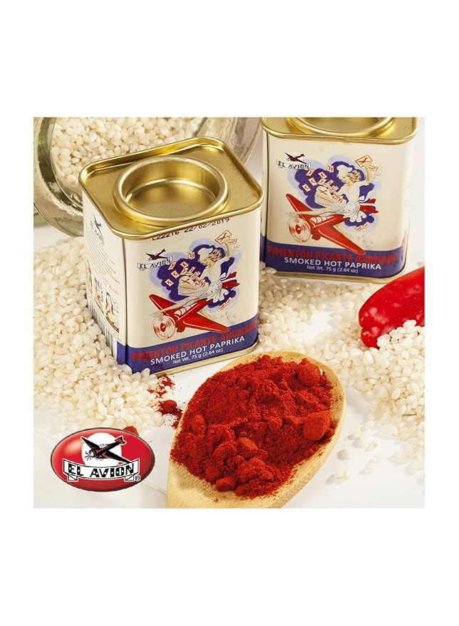 El Avión Smoked Hot Paprika Vintage Tin 75g miniatura 2