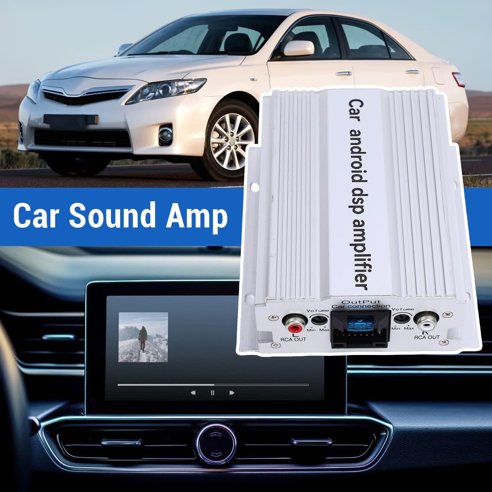 Amplificatore Audio per Auto DSP con Modulo di Regolazione Audio,
