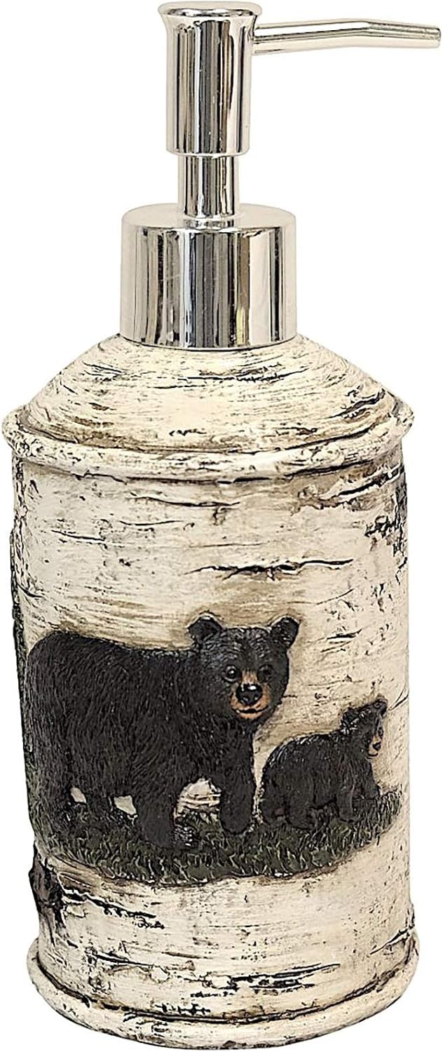 BestGiftEver Black Bear Lotion/Liquid Soap Pump Dispenser