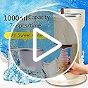WANGYYDS Eiscrememaschine 1L, Catering Softeismaschine 20W 1 Geschmacksrichtung Softeismaschine Gastro Professionelle Softeismaschine Softeismaschine Mit Großer Kapazität, Weiß – Bild 8