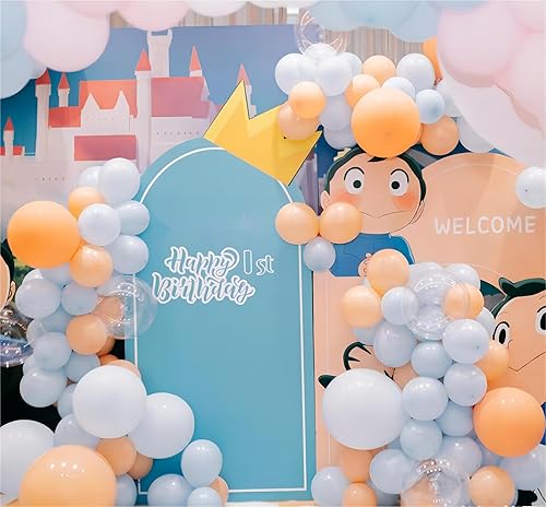 Miniatura 7 de 130 globos naranja pastel de diferentes tamaños de 18, 12, 10, 5 pulgadas para arco de guirnalda de globos, globos de látex naranja pastel para
