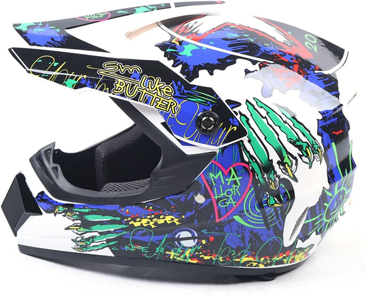 Motocross Helmet Dirt Bike Helmet Off Road Motorcycle Helmet ATV Motorcycle Helmet with Gloves Goggles