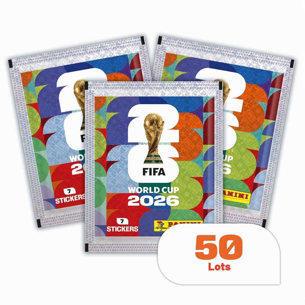 Panini - Collection officielle d'autocollants de la Coupe du Monde de la FIFA 2026™ (Boîte de 50 sachets)