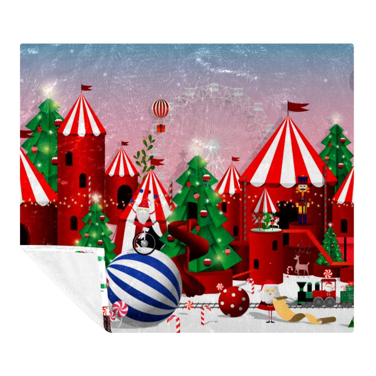Couverture douce en microfibre pour adultes et enfants idée cadeau Noël