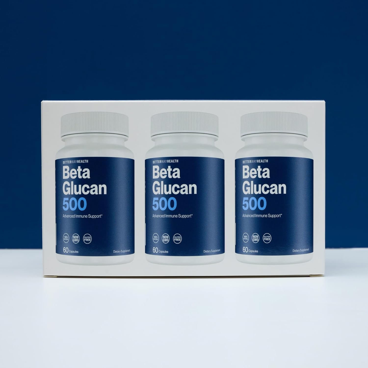 Better Way Health™ - Advanced Immune Readiness - Highly Purified 1,3/1,6 Beta Glucan 500 - Clinically Tested Immune Defense - 500mg/60 Capsules (Pack of 3) - Image 8