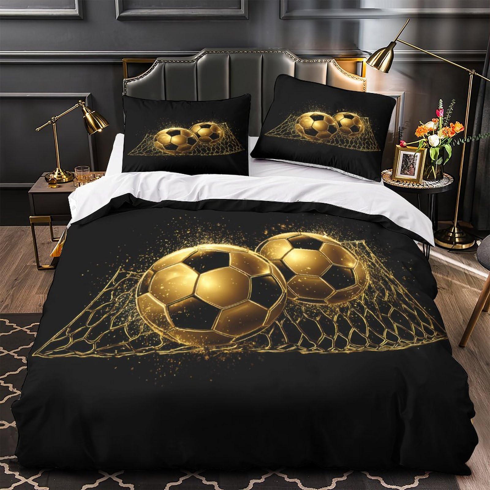 Golden Retriever linge de lit double pour chambre de couple