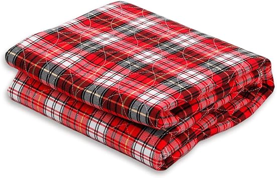 32" x 36" Non-Slip Incontinence Bed Pads Washable, Suitable for Women Menstrucation, Tartan Plaid Waterproof Bed Pads, Adult Washable Incontinence Bed Pads for Adults, Dogs, Kids