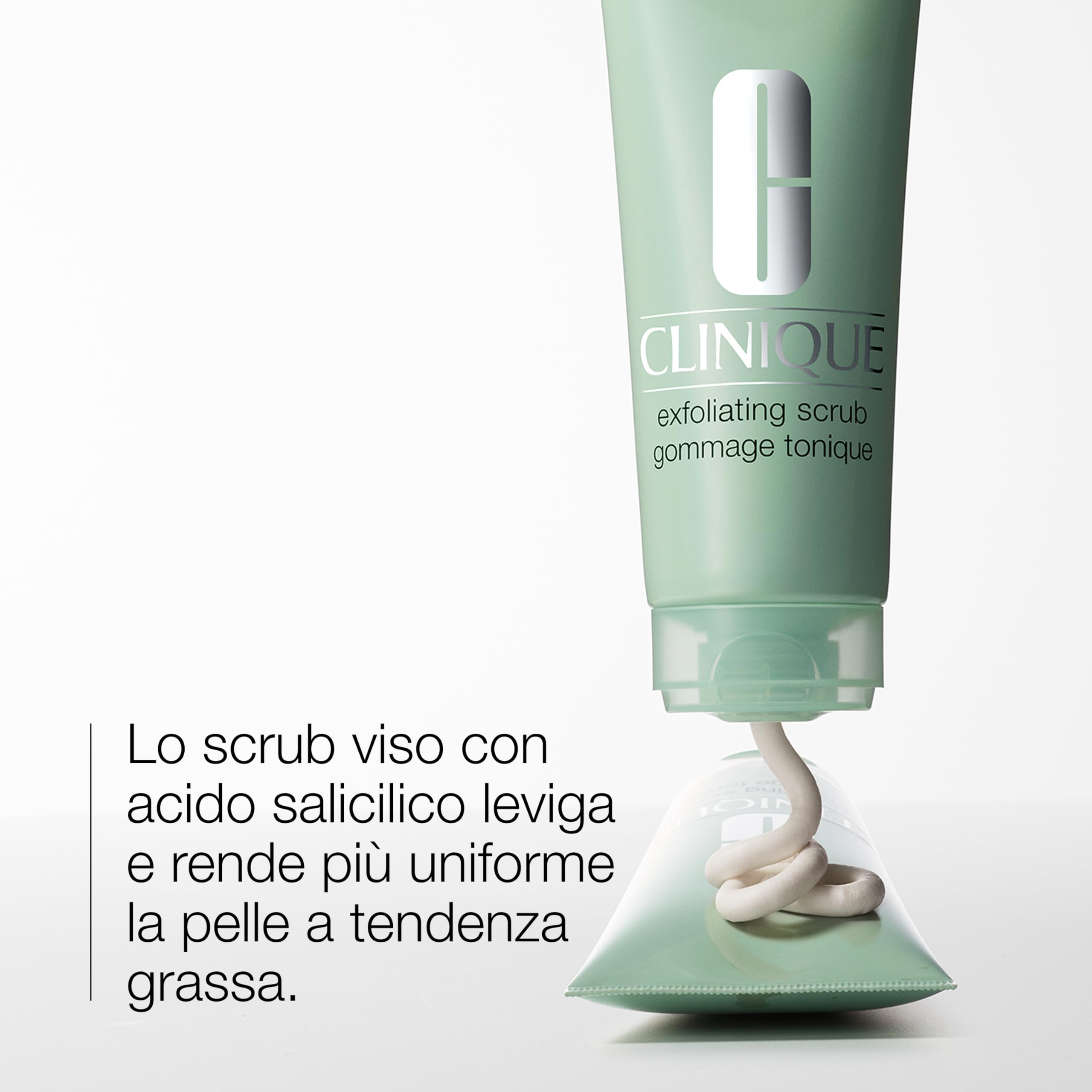 Clinique Exfoliating Face Scrub For Oily Skin | Con acido salicilico, 100 ml