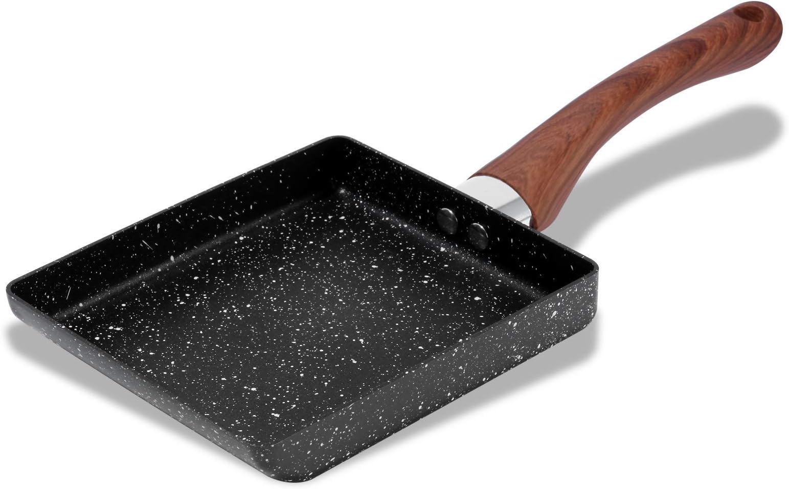 ESLITE LIFE 7”x 6” Japanese Omelette Pan Nonstick Tamagoyaki Egg Pan Rectangle Egg Frying Pan, PFOA Free