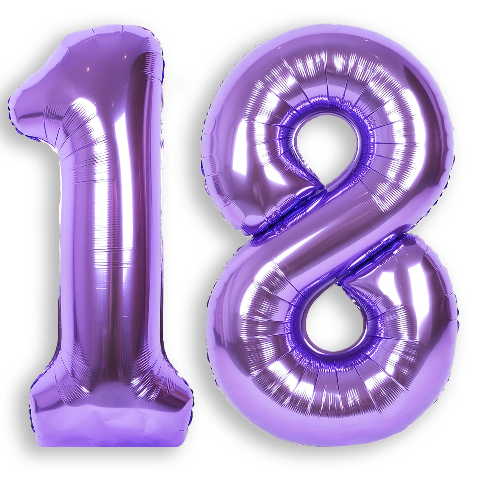 RainbowQ Party Purple Number 18 Balloon 40Inch Big 0-40 Foil Large Balloons
