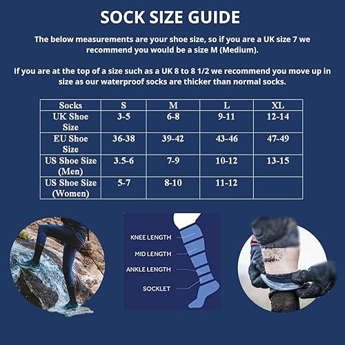Miniatura 5 de SEALSKINZ unisex Waterproof Cold Weather Knee Length Sock