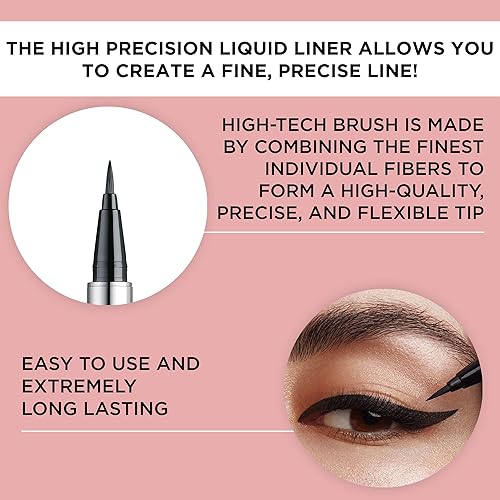 Miniatura 3 de ARTDECO Delineador líquido de alta precisión, negro, delineador de ojos con punta de bolígrafo de alta tecnología para una aplicación precisa,