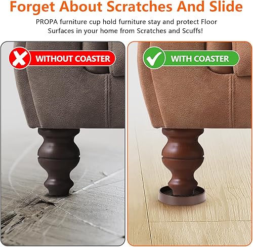 Miniatura 6 de Posavasos antideslizantes para muebles, almohadillas de goma de primera calidad para suelos de madera dura, almohadillas antideslizantes para