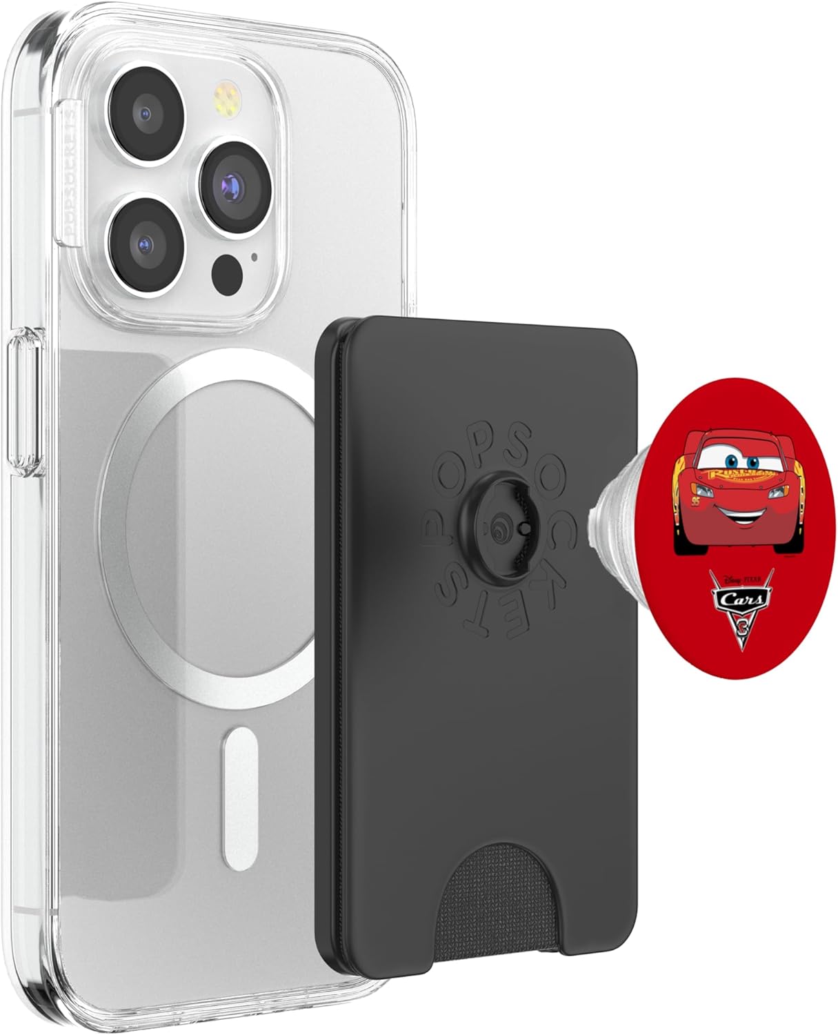 Cars - Lightning McQueen PopSockets PopWallet for MagSafe