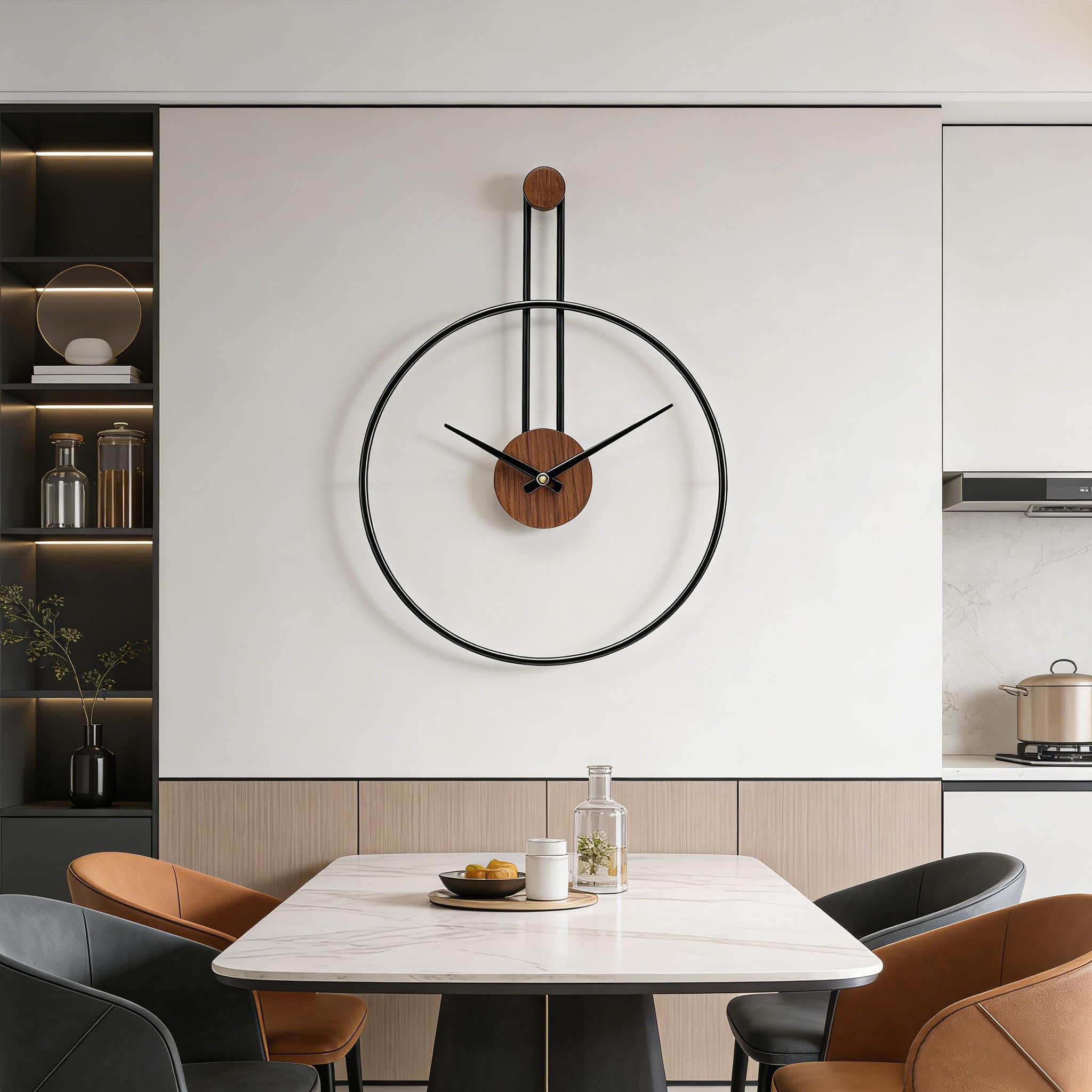 Horloge murale moderne sans tic-tac pour retrouver le calme chez soi