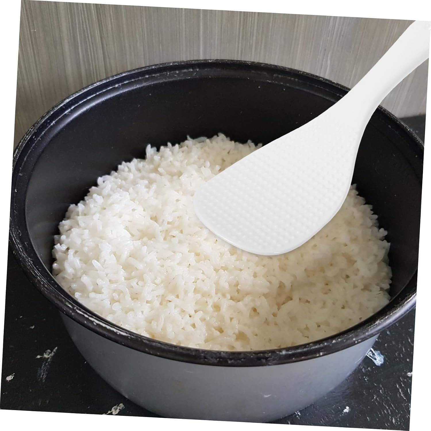 STOBAZA 8pcs Ceramic Rice Paddle Spoon Non-stick Smooth Cooking Utensils for Serving and Scooping Rice Easy to Clean Store for Home Use