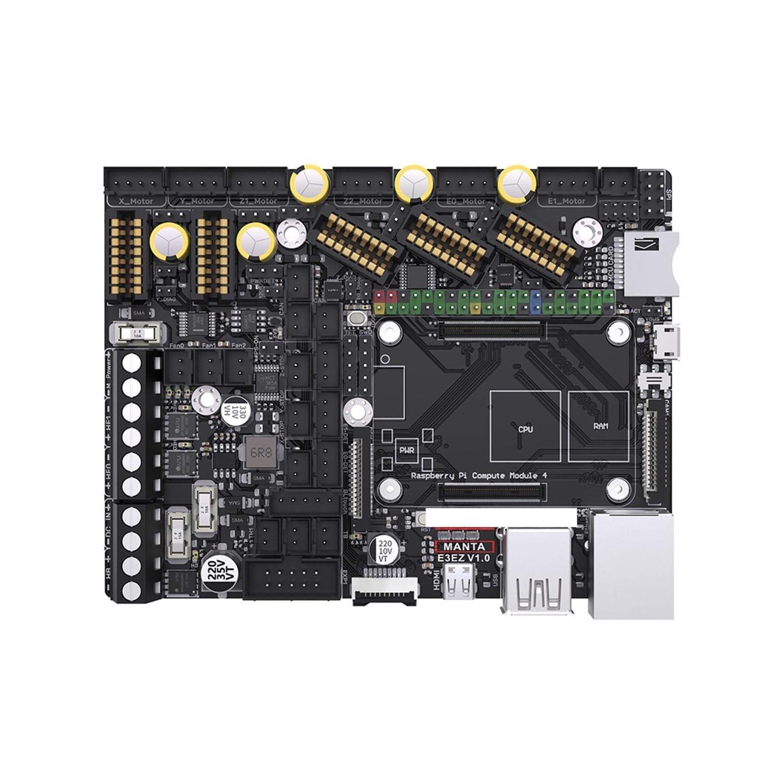 Contrôle De La Carte Mère Manta E3EZ 32 Bits, Compatible Avec BIGTREETECH BTT,(Manta E3EZ Board)