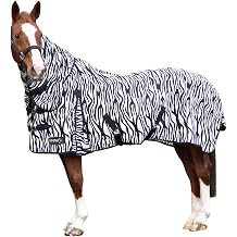 HY Equestrian StormX Original Zebra Print Fly Rug 5ft0 Black/White