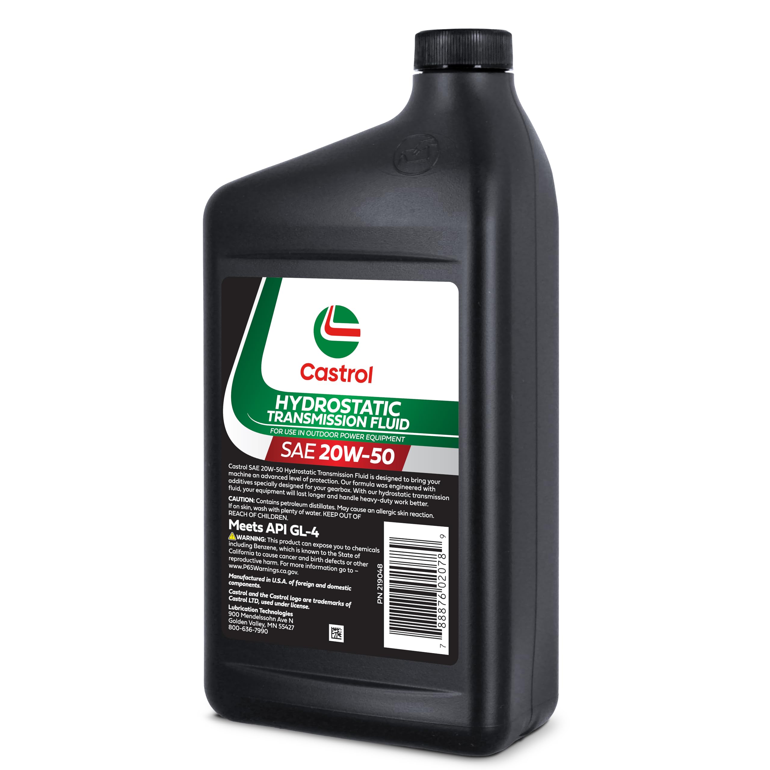 Amazon.com: Castrol SAE 20W50 Hydrostatic Transmission Fluid for