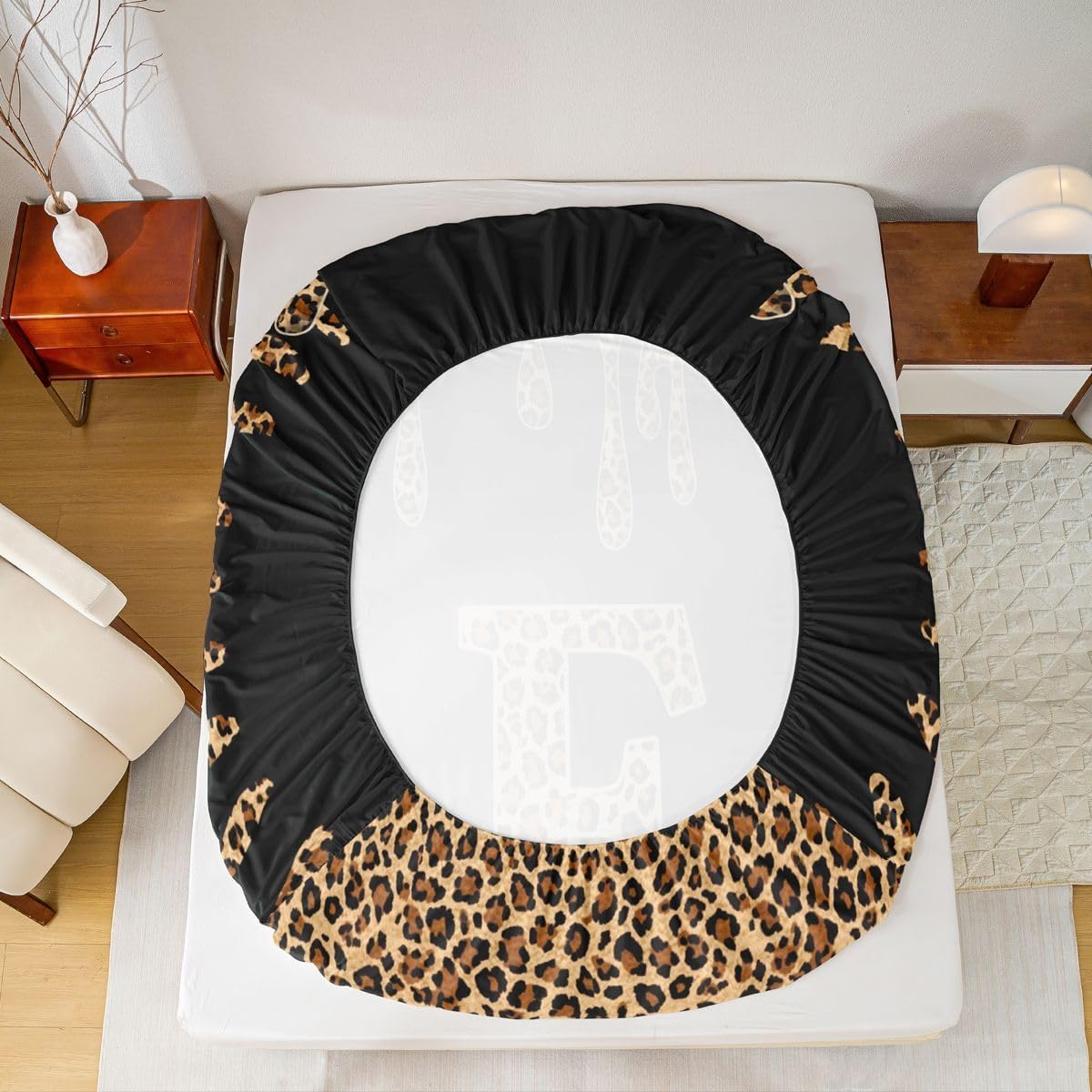 Erosebridal Letter Initial F Bed Sheets Twin Size for Kids Teens