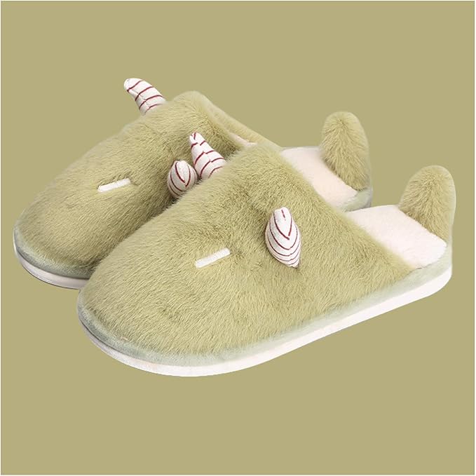 Memory Foam Slippers Cotton Slippers Cute Female Couple Indoor Autumn and Winter Warm Home Household Plush Slippers Men Winter Soft Slippers (Color : D, Size : 42/43)