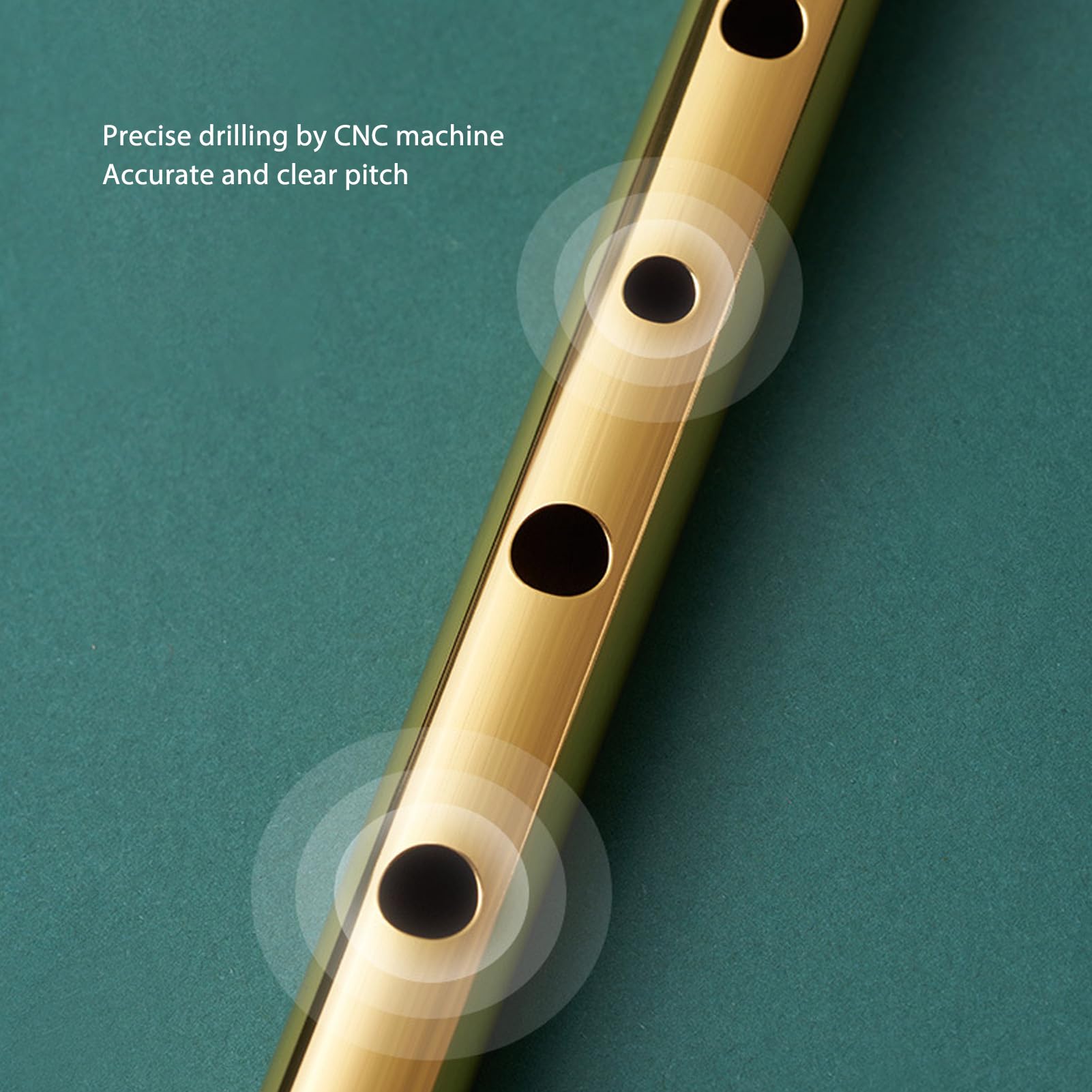 Flûte Irlandaise Traditionnelle En Do (C) Noire – Tin Whistle Avec Sac De Rangement Et Tableau Des Doigts