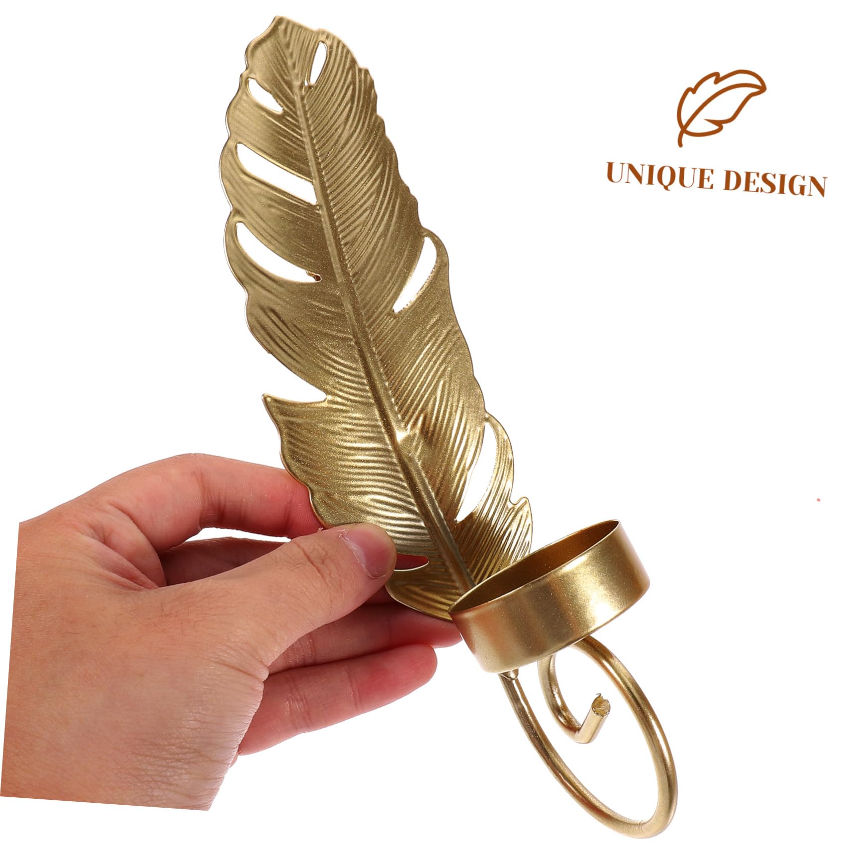 Iron Decorative Sconces For Home Decor 4-Pack Leaf Wall Mounted Candle  Holders - Elegant Metal Sconces For Home Decor \u0026 Weddings Tealight Candle  Wall Sconces, image size:1713x1713