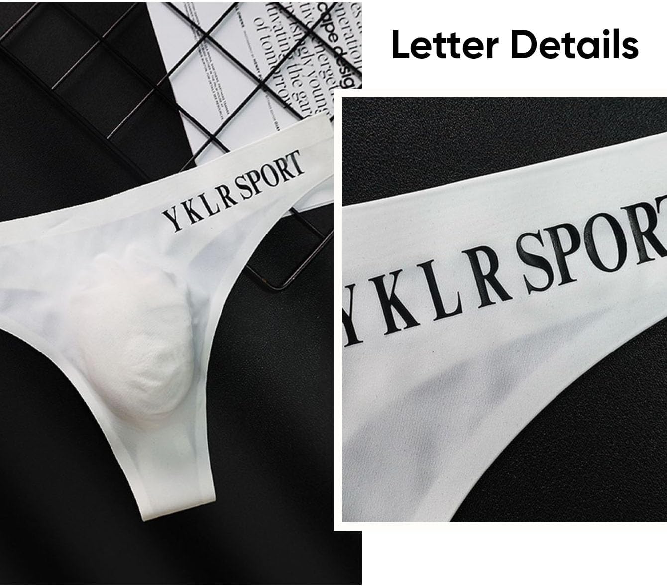 Men's Thongs Underwear 5 Pack Soft Stretchy Low Rise Briefs for Men Sexy Briefs Bikini for 5 Colors