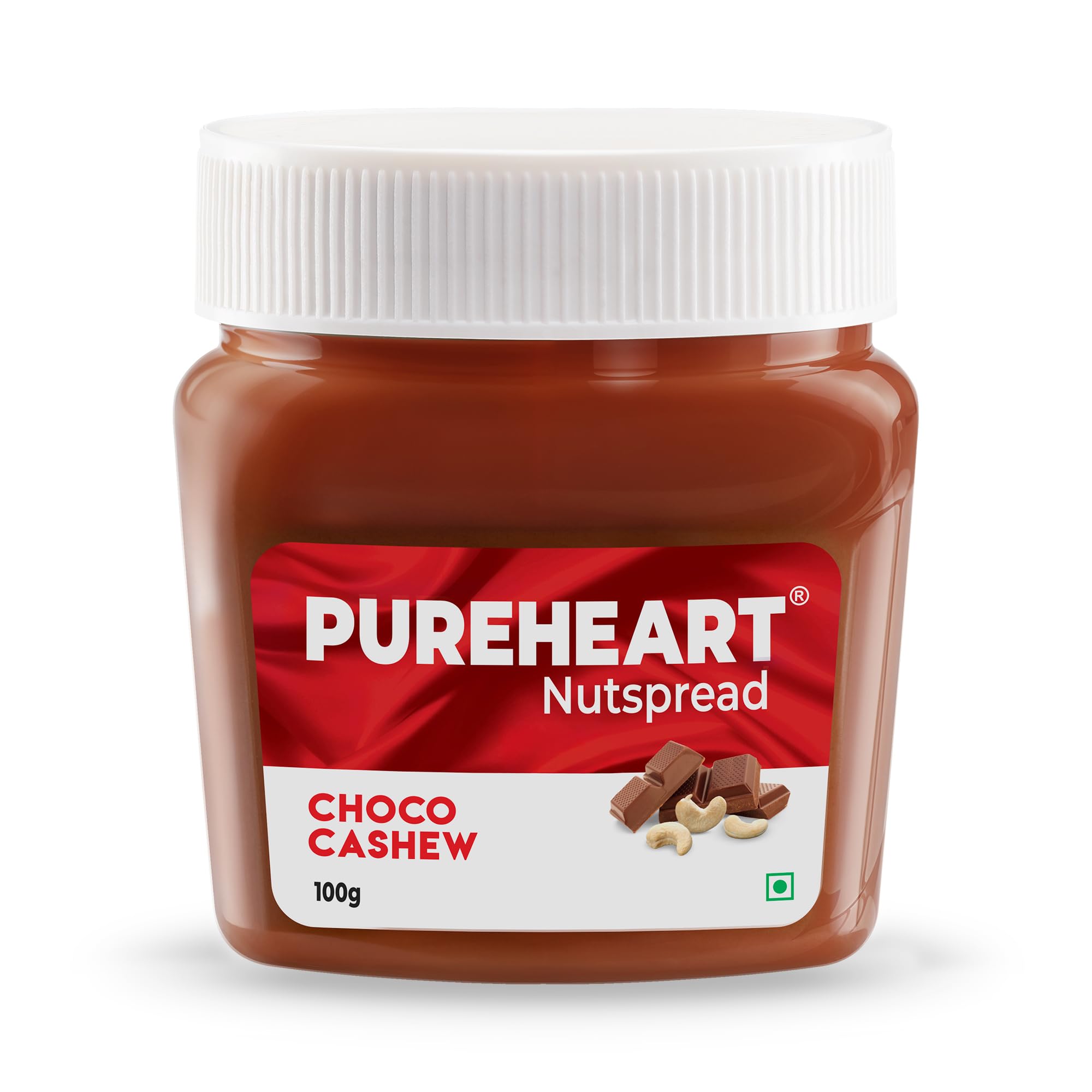 Pureheart Nut Spread Choco Cashew (100 gm) Nutty Chocolate Cashew Spread for Breakfast, Bread/Toast, Sandwich-image-8