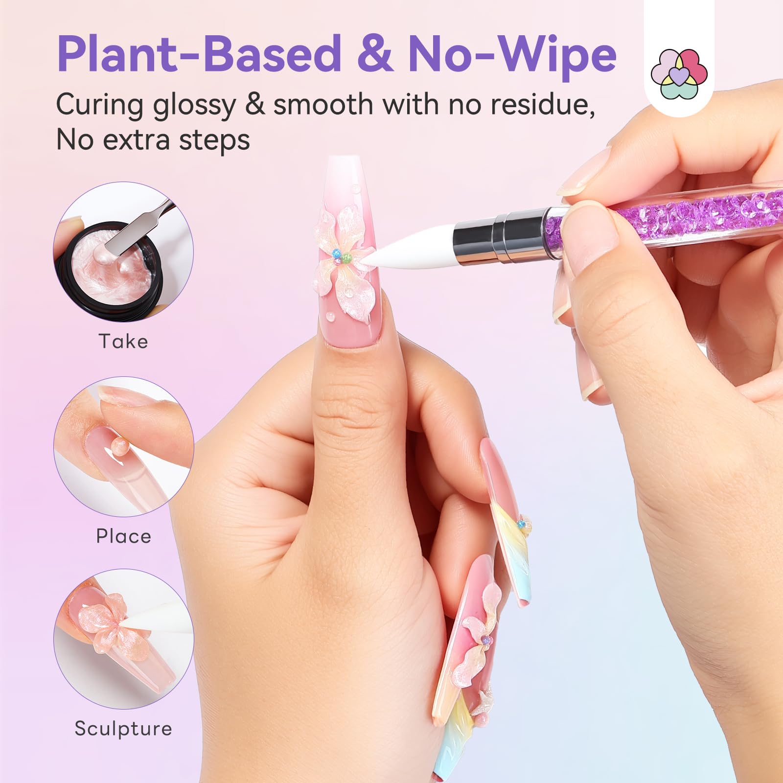 SAVILAND 3D Sculpture Gel Set for Nail Art