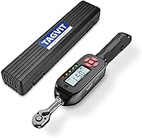 Vista 1 de Llave dinamométrica digital de 1/4 pulgadas, 1.1-22.1 pies/1.5-30 Nm, llave dinamométrica electrónica de bicicleta de ±2% de precisión con valor