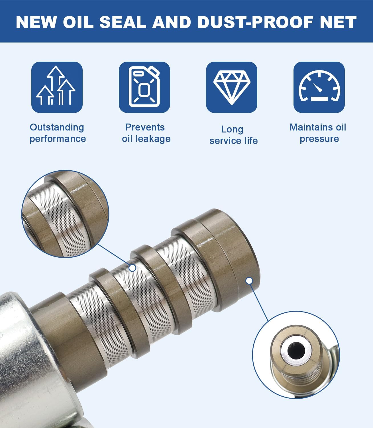 USTAR 4 PCS Exhaust & Intake Variable Valve Timing Solenoid Kit Compatible with Ford F150 Flex Edge Explorer Transit Mustang Taurus Lincoln MKX MKS MKT MKZ 3.5L 3.7L V6 917-198 917-197