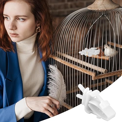 Miniatura 7 de KALIONE 6 soportes para alimentos, de plástico, apto para loros, canarios, cacatúas, pinzones y otros animales pequeños