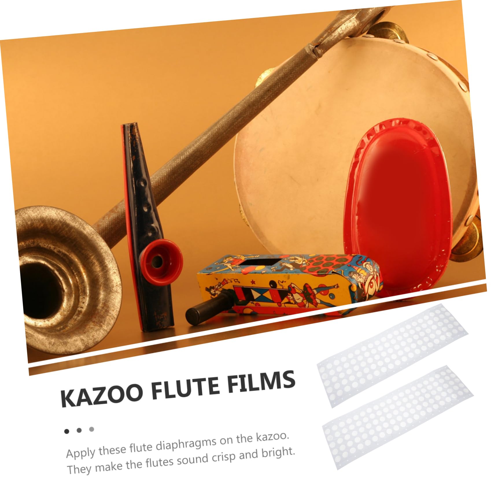 BESPORTBLE 200pcs Flute Diaphragms Durable Accessories Easy to Install Strong Toughness Material