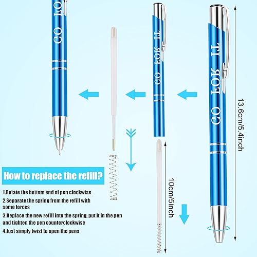 Miniatura 2 de 10 bolígrafos inspiradores, regalos de agradecimiento a los empleados, bolígrafos con citas motivacionales a granel con metal recubierto, bolígrafos