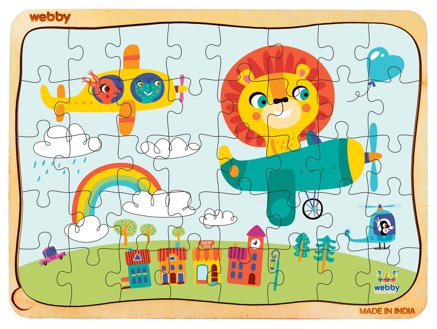 Webby The Kiddy Flight Wooden Jigsaw Puzzle, 40Pcs (B08BD32P91) Amazon Price History, Amazon Price Tracker
