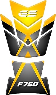 Tankpad Motorad Draht Muster Tankschutz Polymer KOMPATIBEL BM.W F 750 GS, F750 (Yellow)