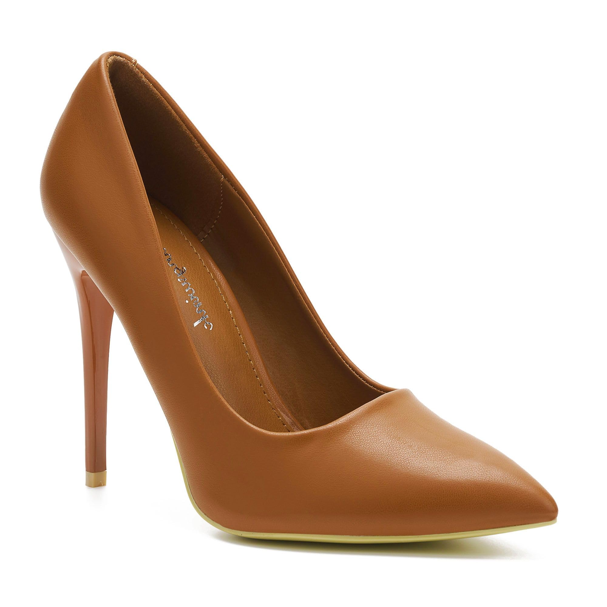 hingswink Womens High Heels 4 Inch Closed Pointed Toe Pumps Stiletto Heels for Women Dress Sexy Wedding Pumps