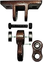 Vista 8 de Colgadores de Columpio Negros de Servicio Pesado Tornillos Pernos Incluidos Capacidad de Más de 5000 lb Patio de Juegos Porche Yoga Asiento Trapecio