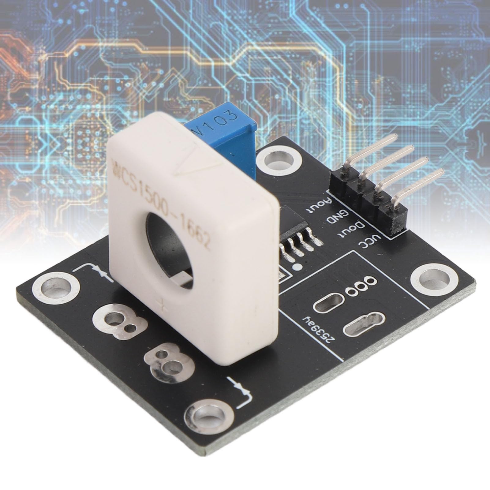 Module de capteur de courant à effet Hall réglable Protection contre les courts-circuits et les surintensités CC ± 100 A avec indicateur de sortie de signal
