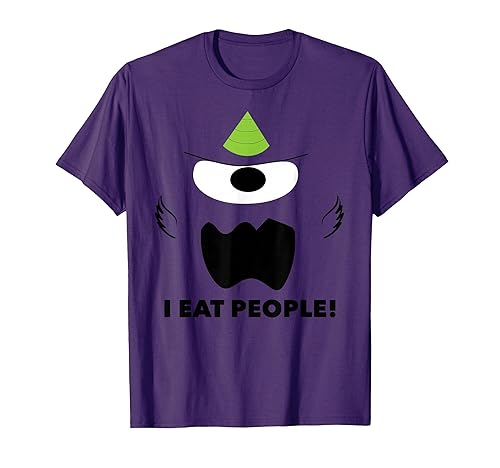 One Eyed One Horned People Eater Simple Minimalist Costume T-Shirt