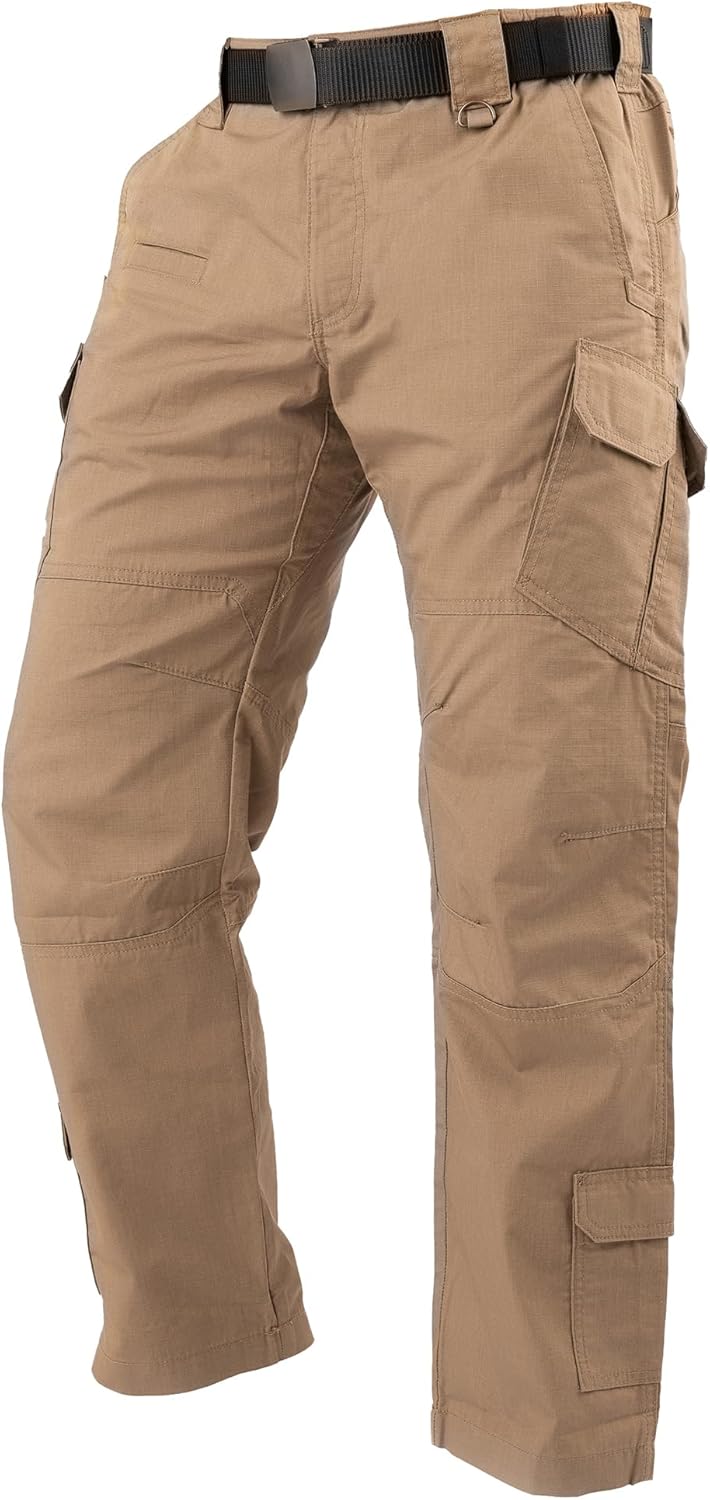 Tactical Pants for Men - Tough Ripstop, Water-Resistant Mens Tactical Pants with 9-Pocket Mapped System - Image 8