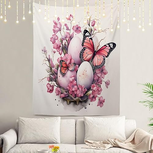 Miniatura 36 de Shrahala Palm Trees Los Angeles - Tapiz psicodélico grande para dormitorio y sala de estar (51.2 x 59.1 pulgadas, azul 1)