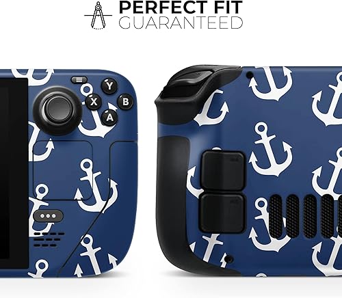 Miniatura 2 de Design Skinz - Compatible con cubierta de vapor - Calcomanía protectora de vinilo extraíble resistente a los arañazos - Micro anclajes azul marino y