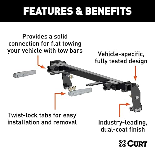 Miniatura 3 de CURT 70107 Soportes de placa base de barra de remolque personalizados para remolque de bote, se adapta a Chevrolet Colorado, GMC Canyon