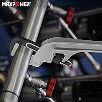 Vista 7 de MAXPOWER Llave de tubo de 18 pulgadas, llave de tubo de extremo resistente de aluminio Llave de fontanería en ángulo de 45 grados