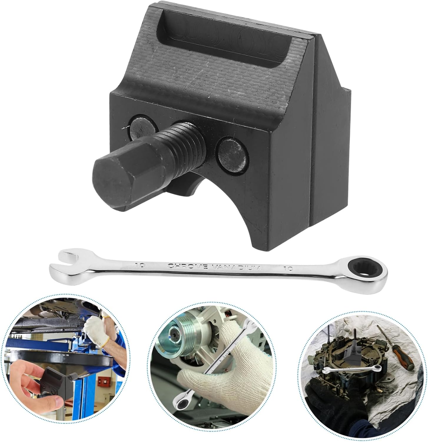 Gatuida Steering Spreader Tool Kit Wrench Suspension Strut Splitter for Easy Hub Separation and Compatibility